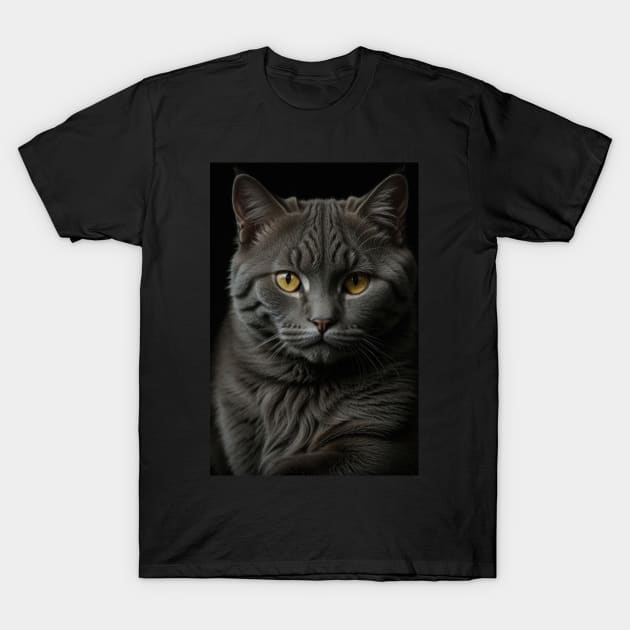 Chartreux cat T-Shirt by hawaiicreations